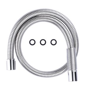 38 in. Pre-Rinse Stainless Steel Flexible Hose for Commercial Sink Faucet with Brass Connector in Chrome