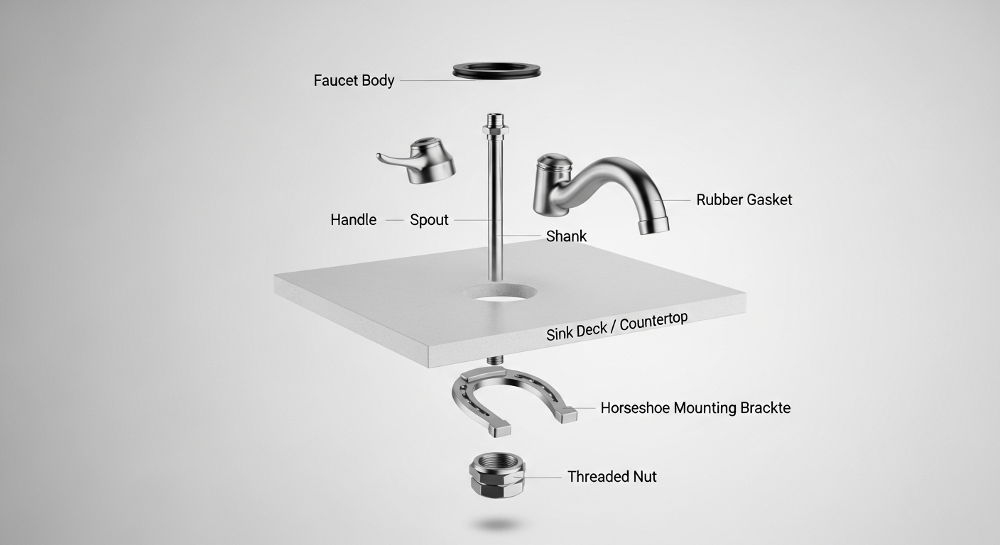 kitchen faucet mounting bracket
