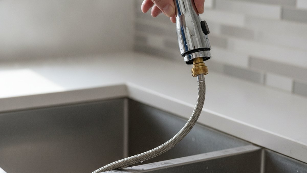kitchen faucet sprayer head replacement